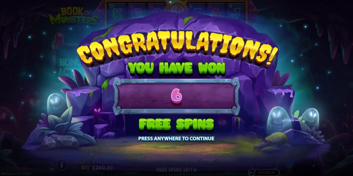 Free Spins Book of Monsters Rodadas grátis Book of Monsters